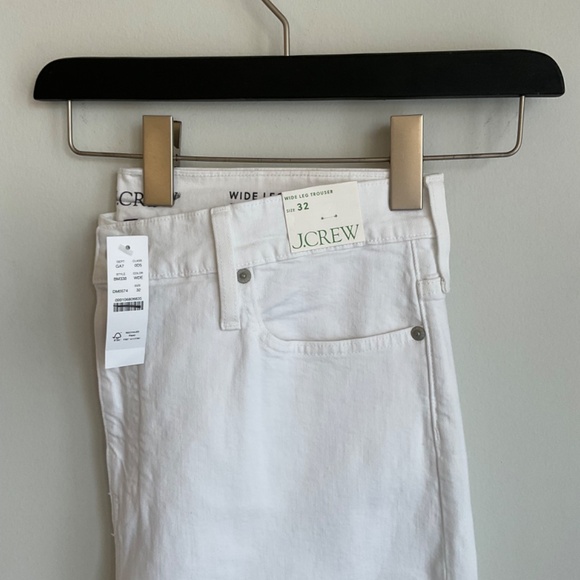 NWT J. Crew Women’s White Wide-leg denim trouser SZ Various - Picture 4 of 16
